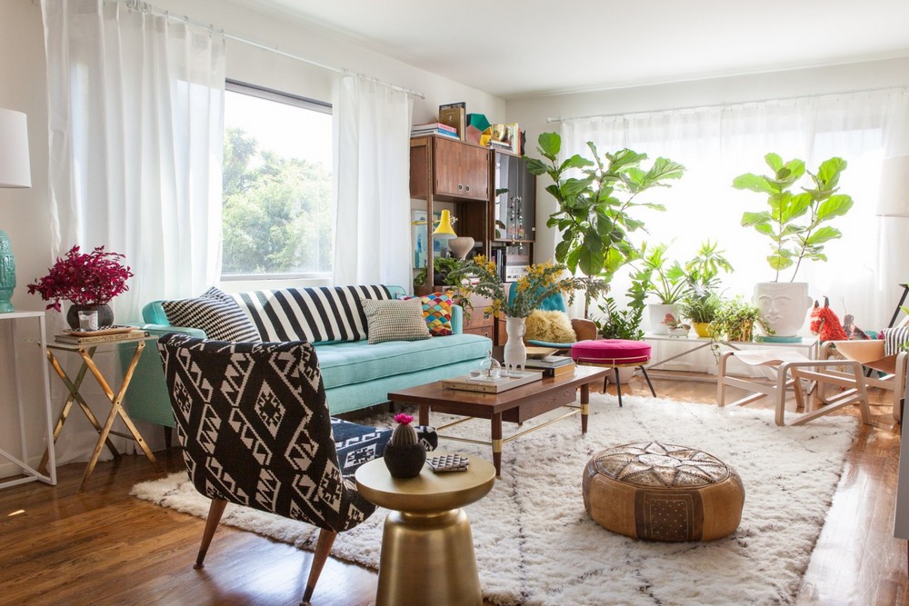 Soothing Living Rooms by Emily Henderson Interior Design